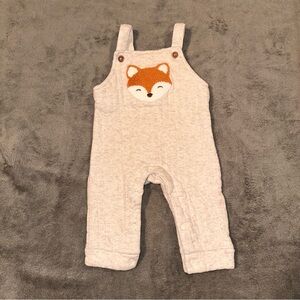 Chick Pea Fox Cotton Overalls 6-9 Months